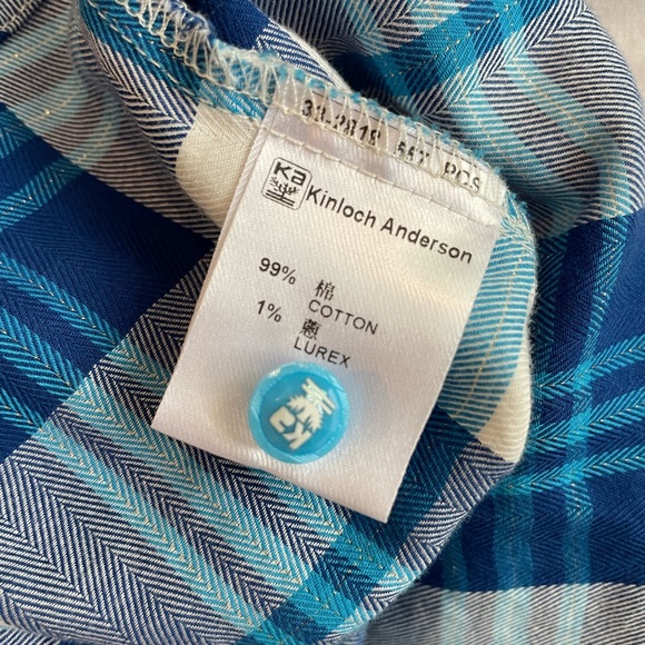 Kinloch Anderson Girls tartan plaid shirt/skirt 2-piece outfit- girls size 9 - Picture 9 of 13